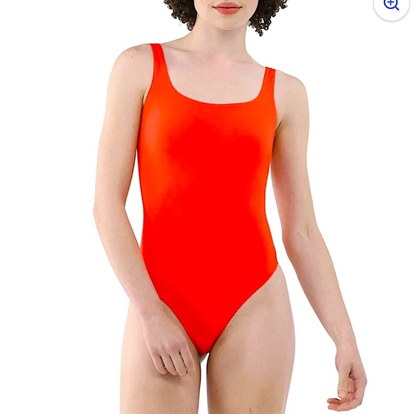 No Boundaries Bright Orange Sparkly One-Piece (XXLg) Thong Bodysuit - Picture 1 of 9